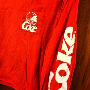 Red coca-cola cropped t-shirt